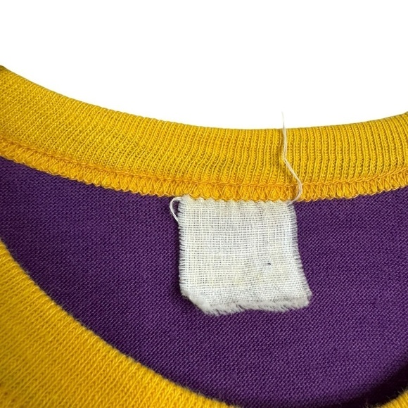 Vintage Chaska Minnesota MN CMS Band 1982 Ringer T Shirt Purple Womens Xs/S - Picture 3 of 6